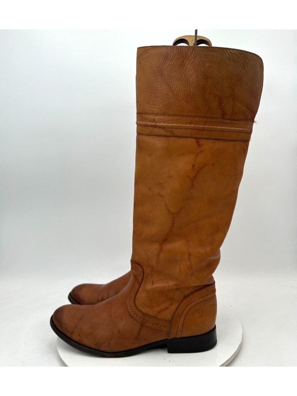 Frye Melissa Trapunto Women Size 10B 76442 Brown Leather Knee High Boot